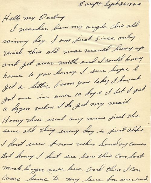Letter Rex H. Hamby